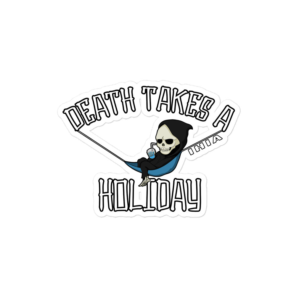 Death Takes a Holiday Bubble-free stickers